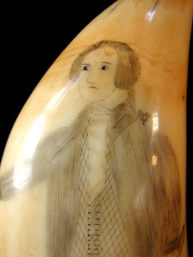 A beautiful pair of 19th century scrimshawed whale's teeth — image 6